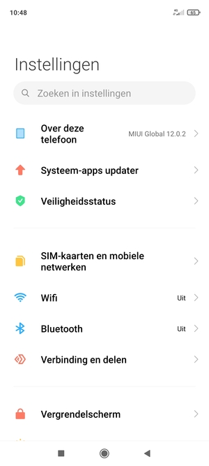 Selecteer SIM-kaarten en  mobiele netwerken