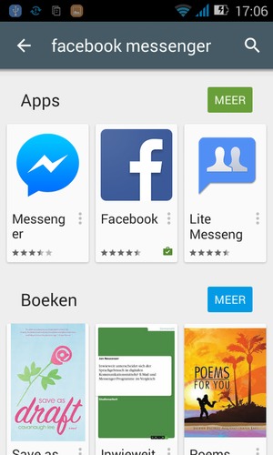Selecteer de app