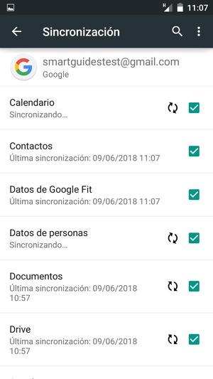Su información será sincronizada