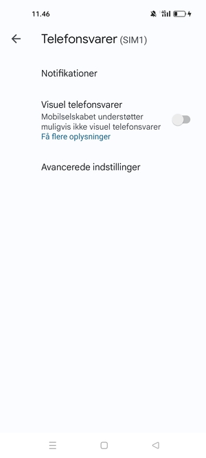 Vælg Avancerede indstillinger