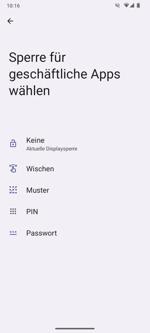 Wählen Sie Muster