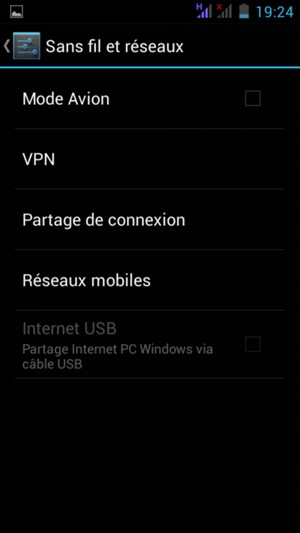 Sélectionnez Réseaux mobiles