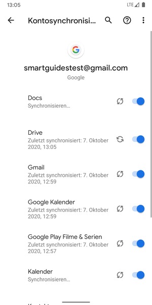 Ihre Daten werden synchronisiert
