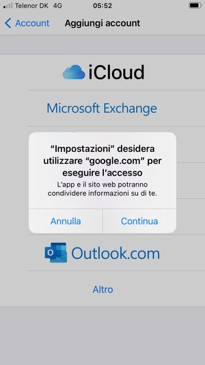 Seleziona Continua
