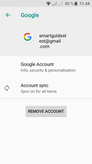 Select Account sync
