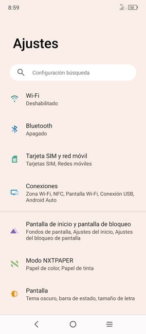 Seleccione Wi-Fi