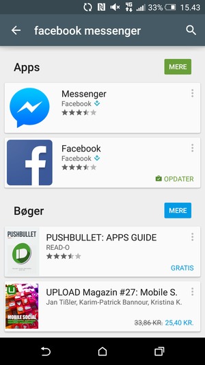 Vælg appen