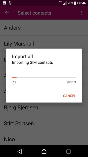 Your contacts will be saved to your Google account and saved to your phone the next time Google is synced.