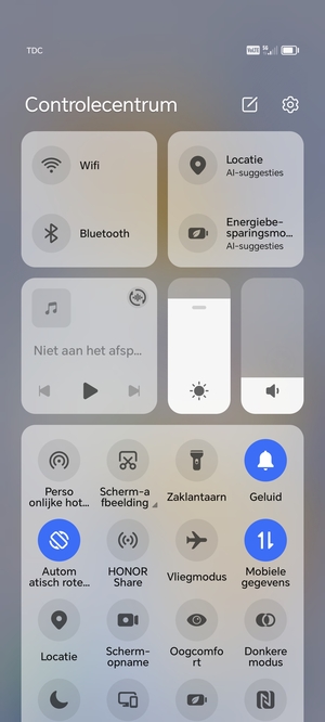 Pas helderheid aan op het vereiste niveau