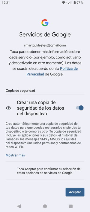 Seleccione Aceptar