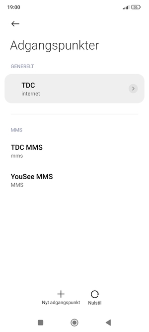 Din telefon er nu sat op til MMS