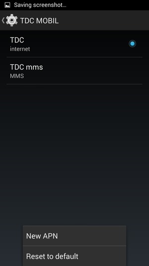 If your screen looks like this, select the Menu button on the phone and select Reset to default