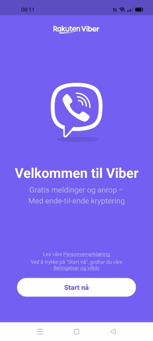 Applikasjonen er klar til bruk