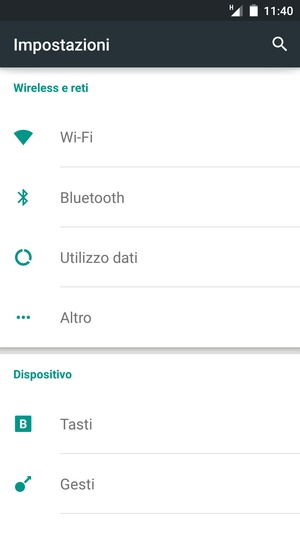 Seleziona Altro