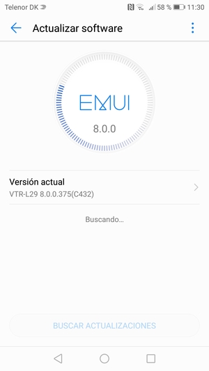 Espere a que la búsqueda termine