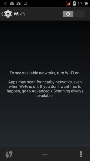 Turn on Wi-Fi