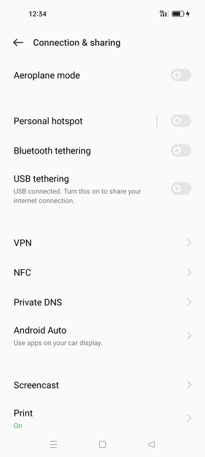 Select Personal hotspot