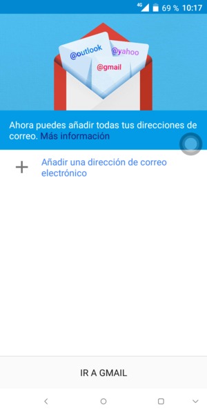Seleccione Añadir una dirección de correo electrónico
