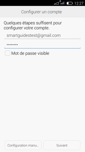 Saisissez votre adresse e-mail et votre mot de passe. Sélectionnez Suivant