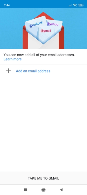 Select Add an email address