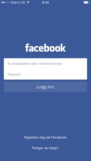 Applikasjonen er klar til bruk