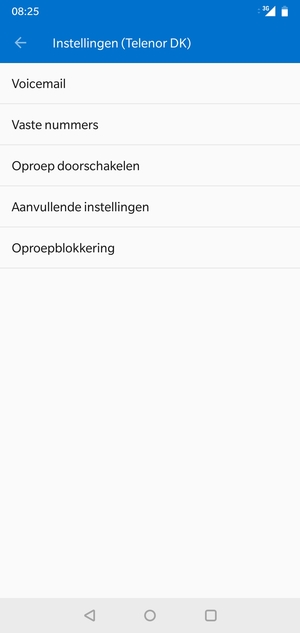Selecteer Voicemail