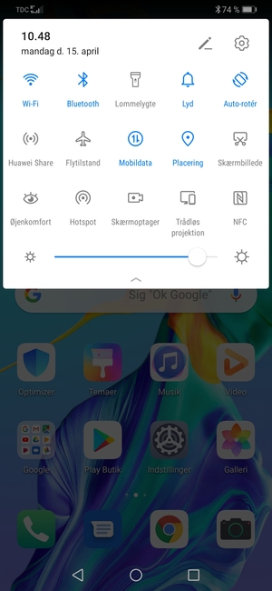 Slå Wi-Fi og Bluetooth fra