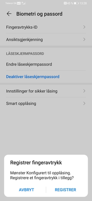 Velg AVBRYT