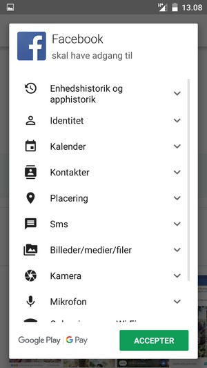 Vælg ACCEPTER