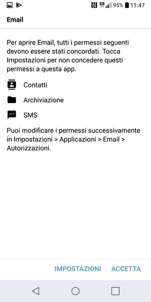 Seleziona ACCETTA