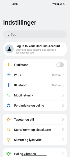 Vælg Mobilnetværk