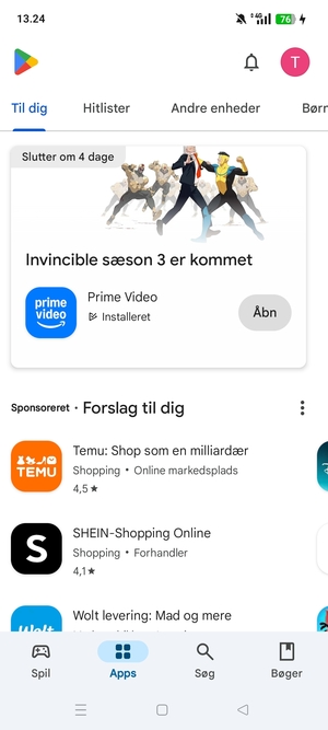 Vælg Søg