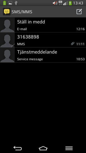 Tryck på Meny-knappen