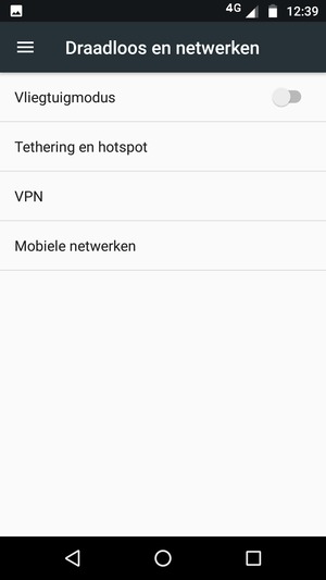 Selecteer Mobiele netwerken
