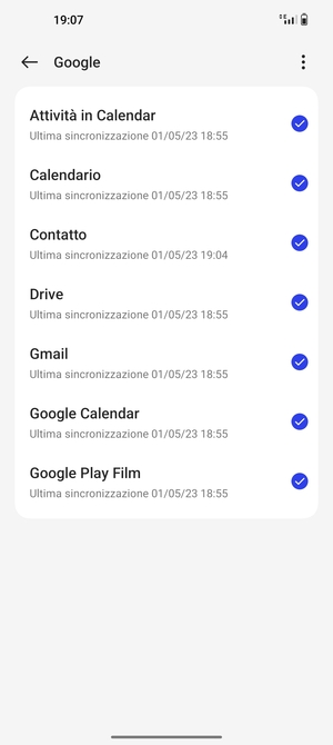 Seleziona il tasto Menu