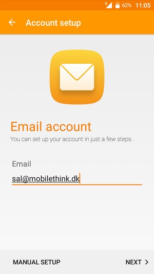 Enter your Email address and  select NEXT