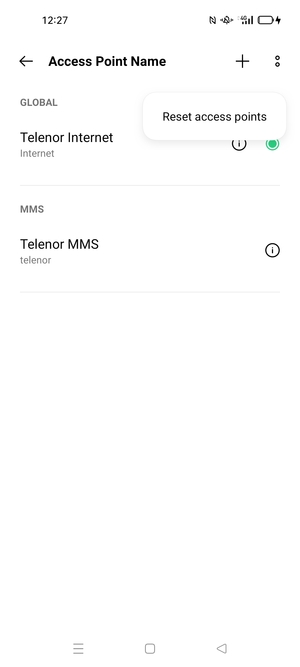 Select Reset access points