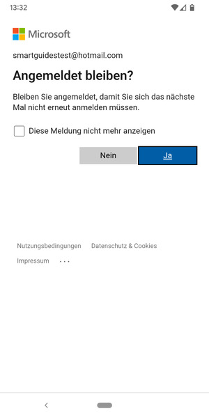 Wählen Sie die gewünschte Option