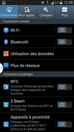 Sélectionnez Mon appar..