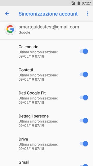 Assicurati che Contatti sia selezionato