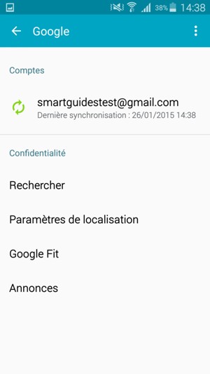 Sélectionnez votre compte