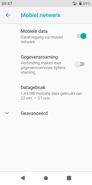 Selecteer Geavanceerd