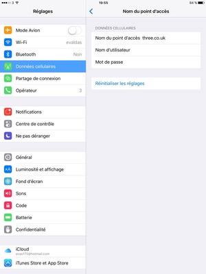Faites défiler et sélectionnez Réinitialiser les réglages
