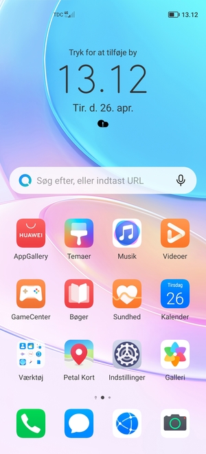 Vælg Indstillinger