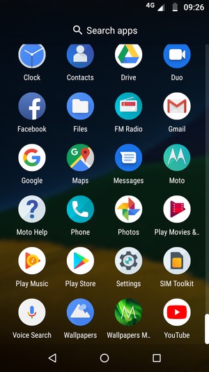 Scroll to and select Settings