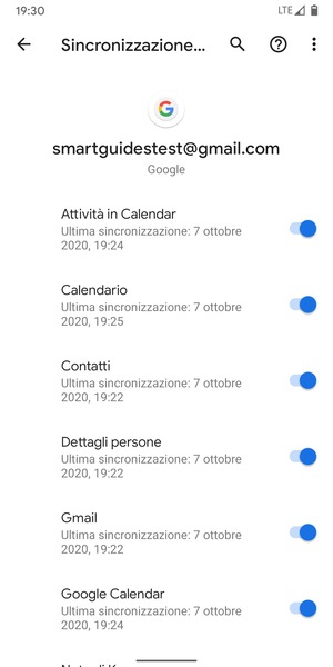 Seleziona il tasto Menu