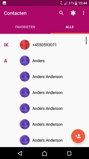 Selecteer de Menu-knop