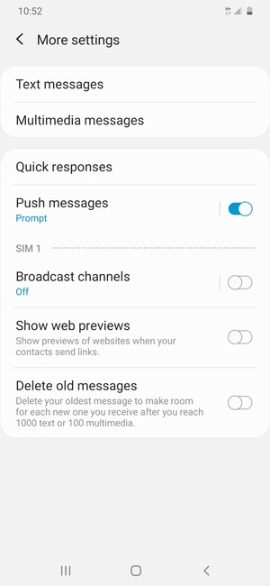 Select Text messages