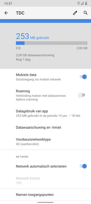 Scroll naar en selecteer Namen toegangspunten