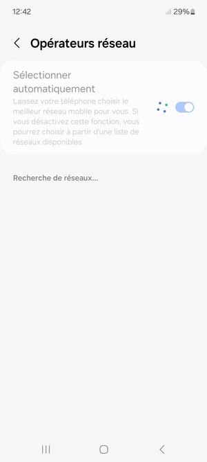 Veuillez attendre la fin de la recherche
